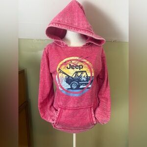 Jeep Sun Circle Acid Wash Hoodie